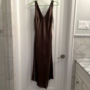 Express Brown Slip Dress (Size Small)